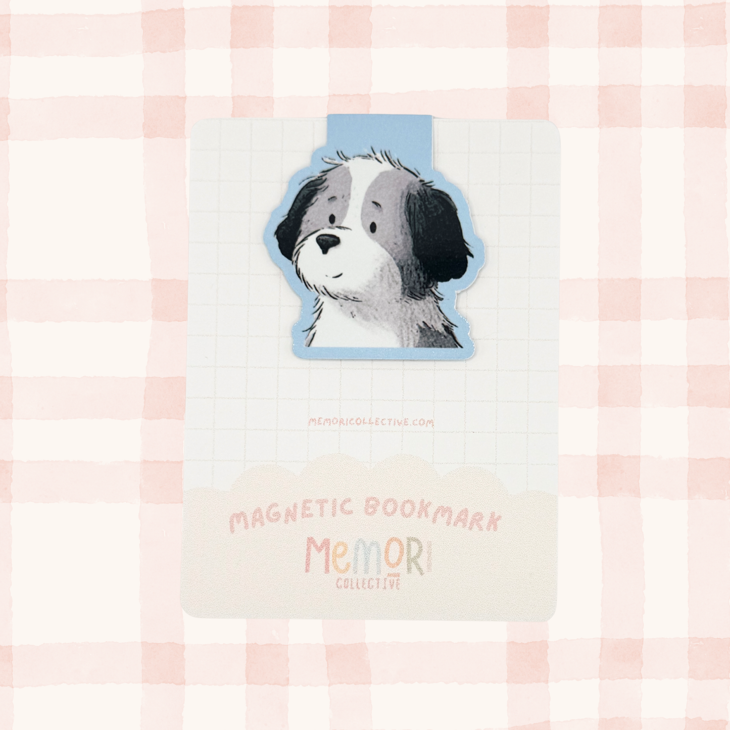 Blue Dog Magnetic Bookmark