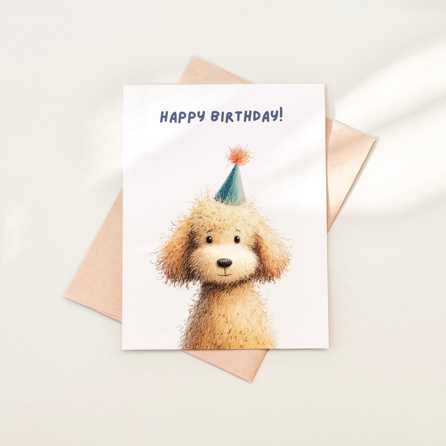 Birthday Poodle Greeting Card