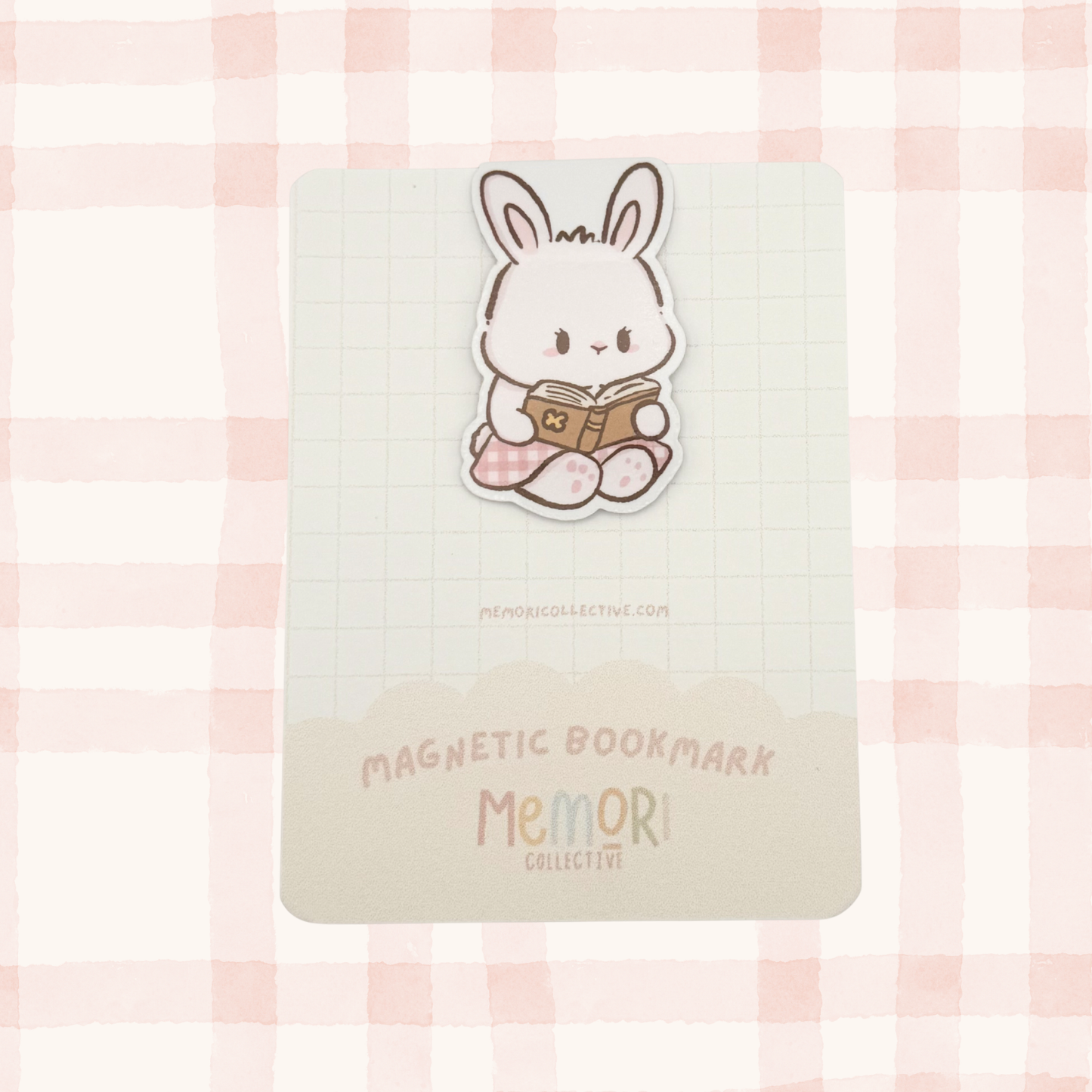 Bunny Reading Magnetic Bookmark