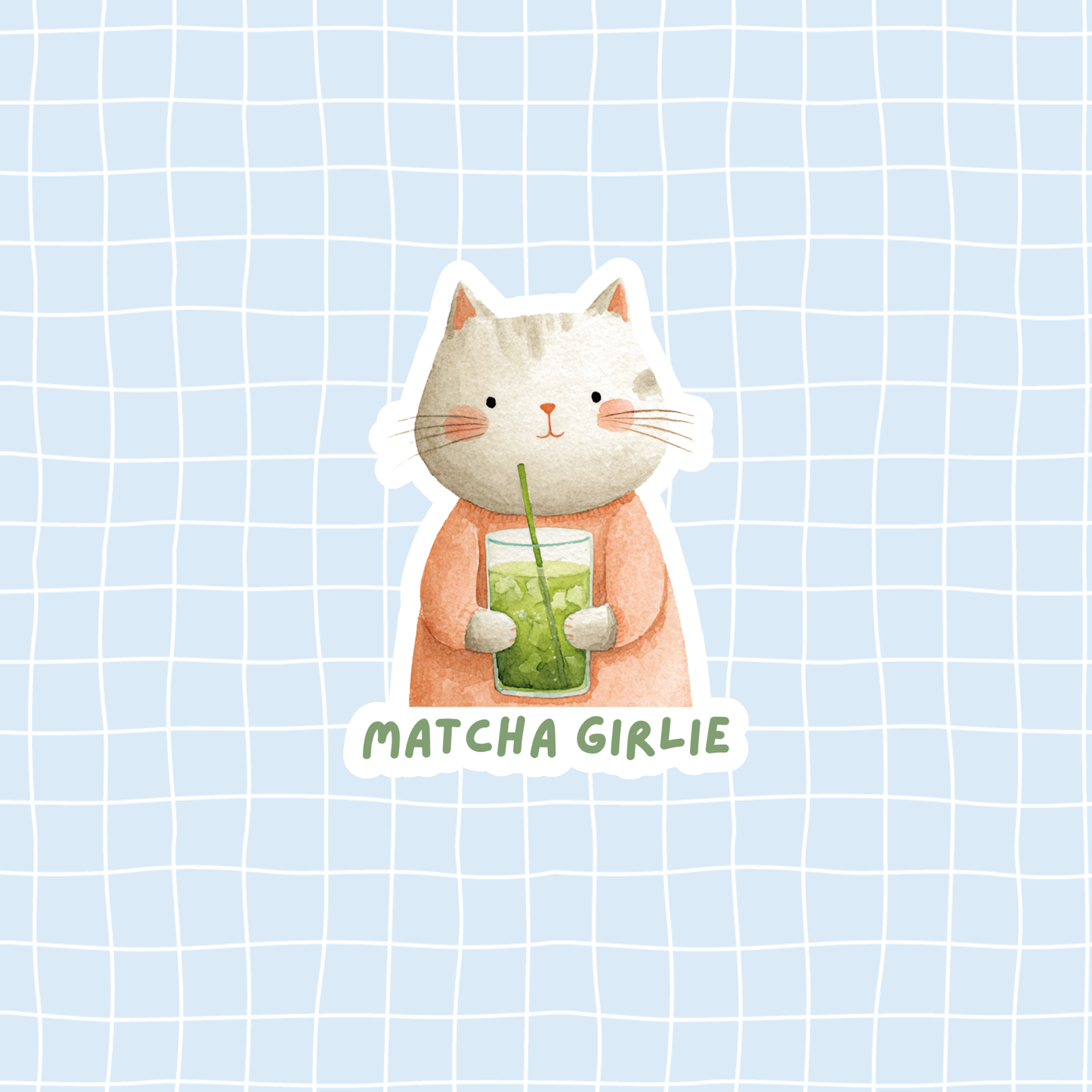 Matcha Girlie Sticker