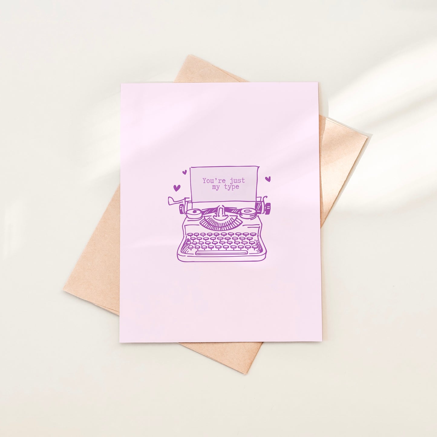 Just My Type Greeting Card