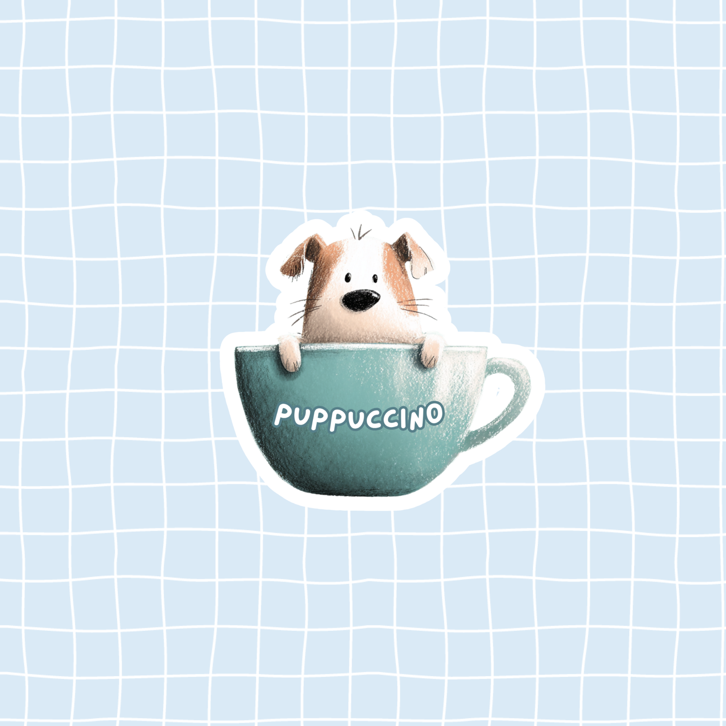 Puppuccino Sticker