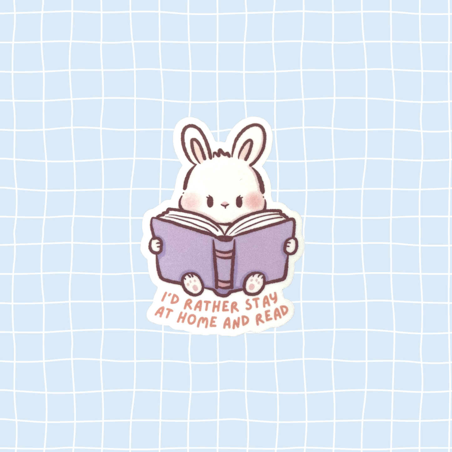 Stay Home & Read Sticker