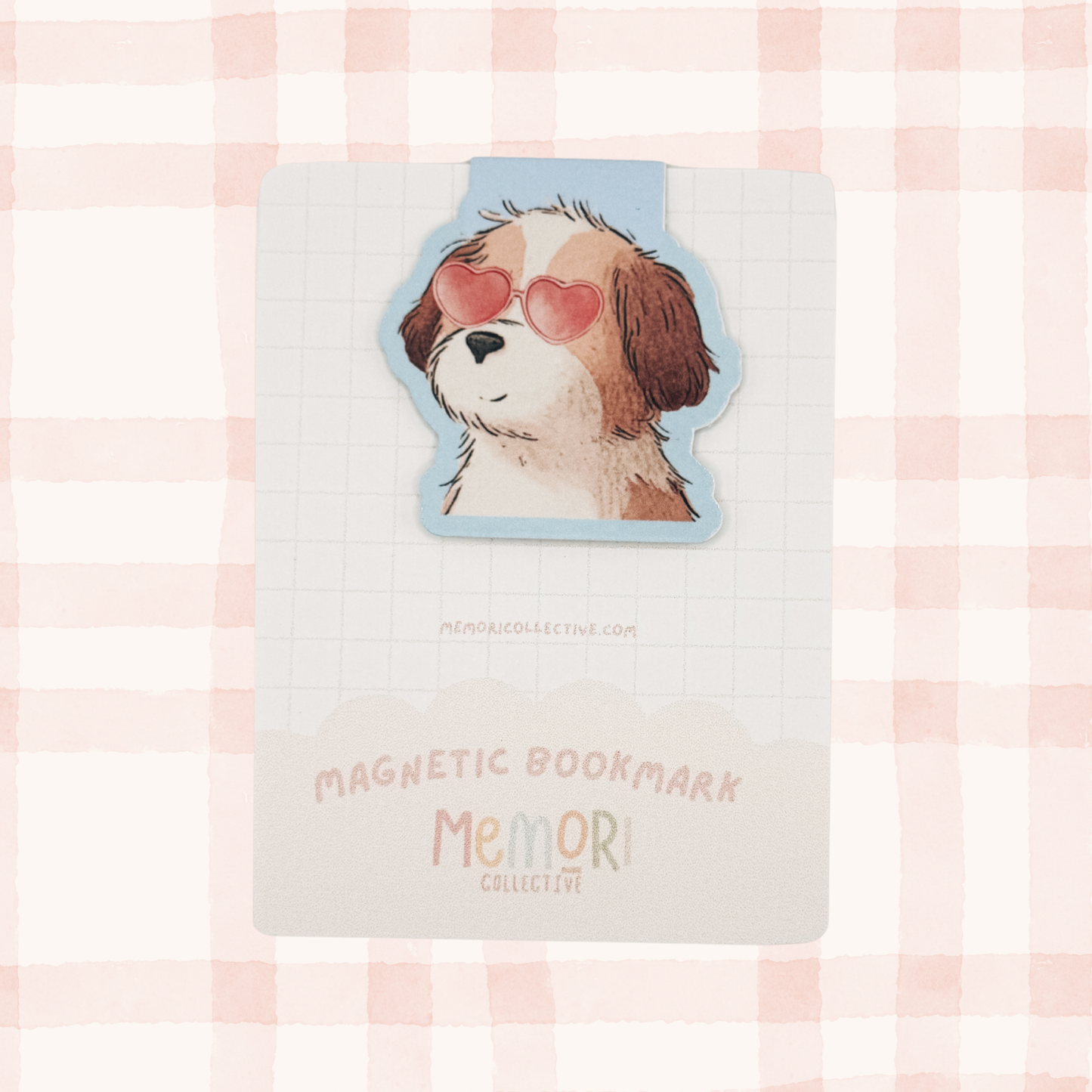 Blue Dog Magnetic Bookmark