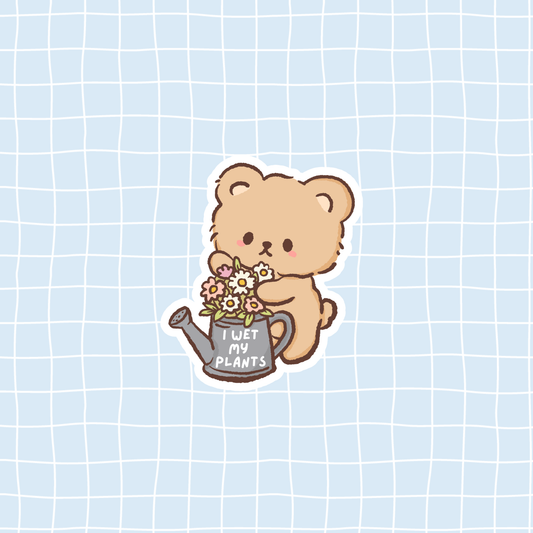 I Wet My Plants Sticker