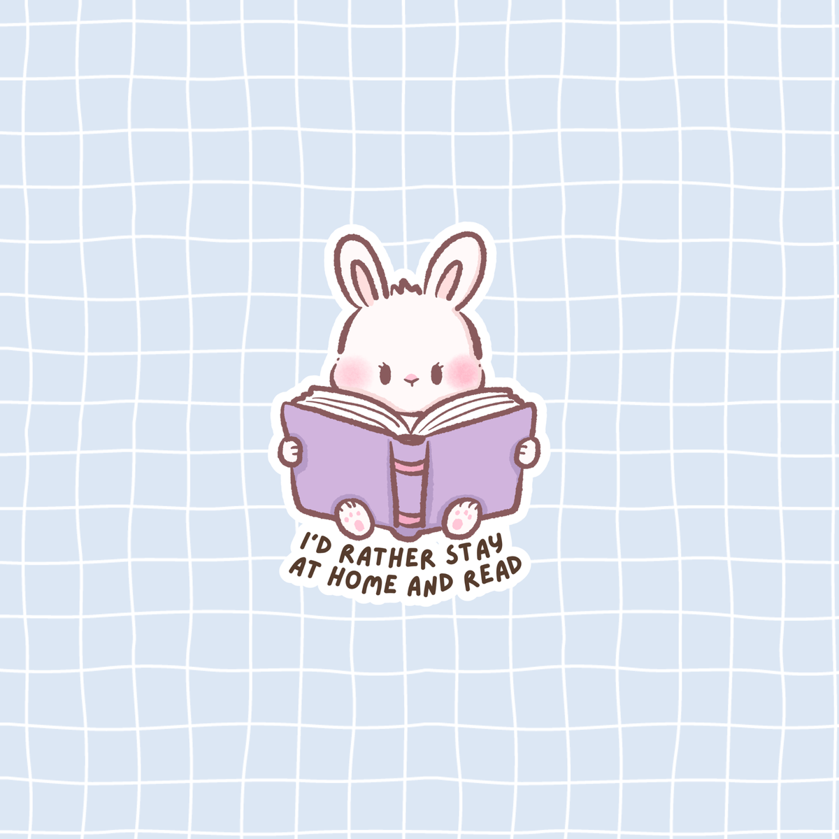 Stay Home & Read Sticker