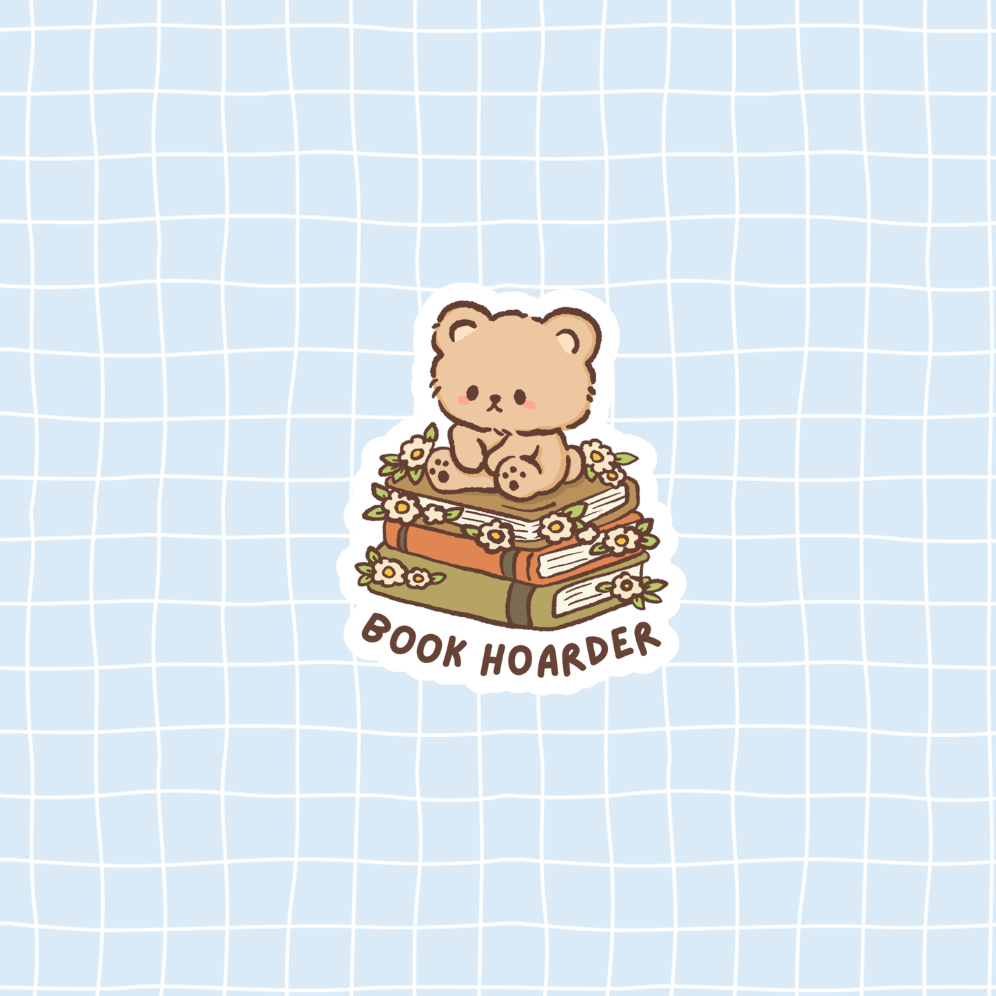 Book Hoarder Sticker