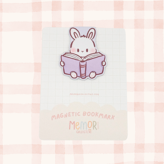 Bunny & Book Magnetic Bookmark