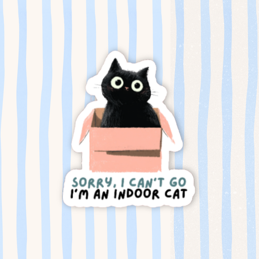I'm An Indoor Cat Sticker