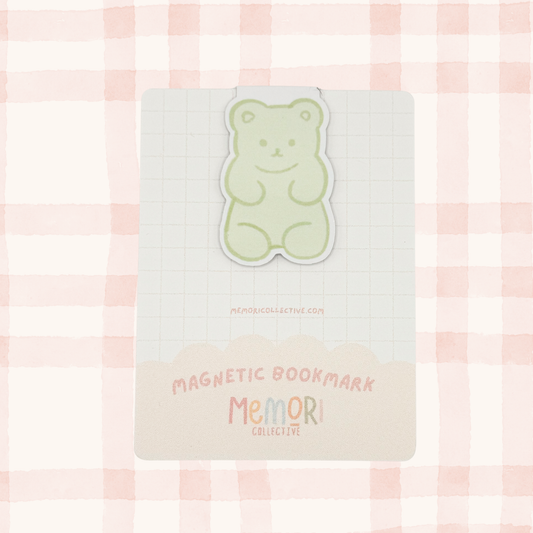 Green Gummy Bear Magnetic Bookmark