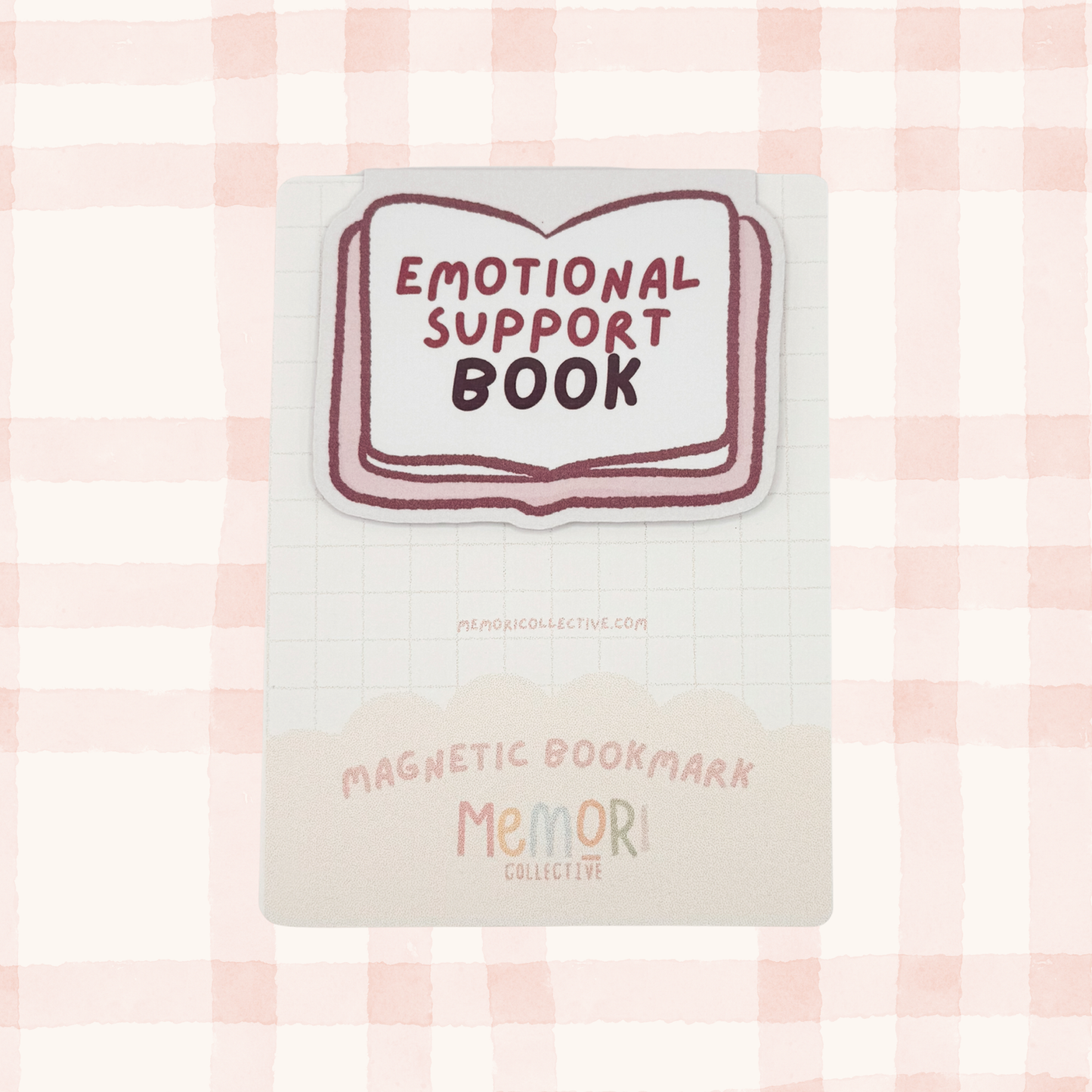 Emotional Support Book Magnetic Bookmark