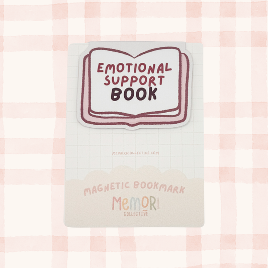 Emotional Support Book Magnetic Bookmark