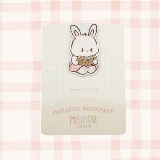 Bunny Reading Magnetic Bookmark