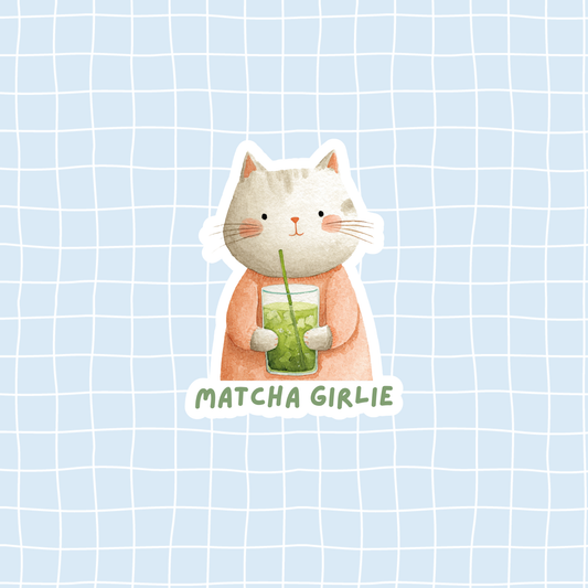 Matcha Girlie Sticker