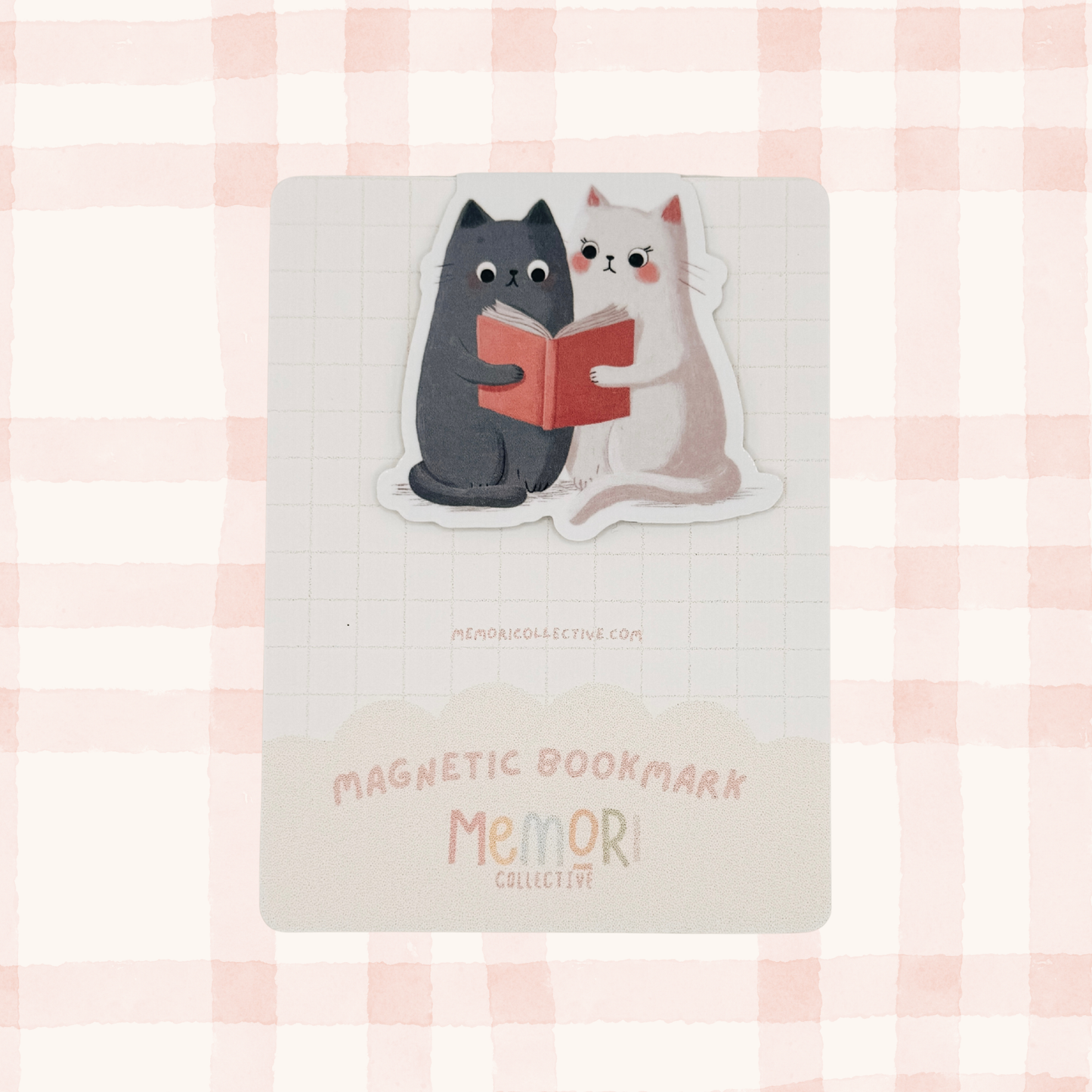 Reading Cats Magnetic Bookmark