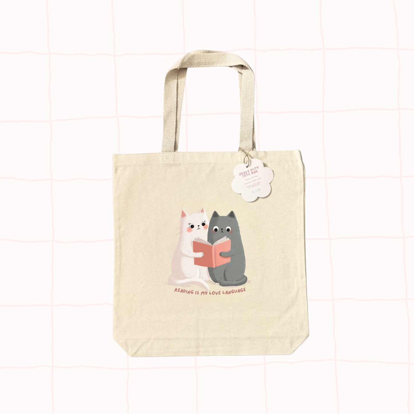 Reading is My Love Language Tote Bag
