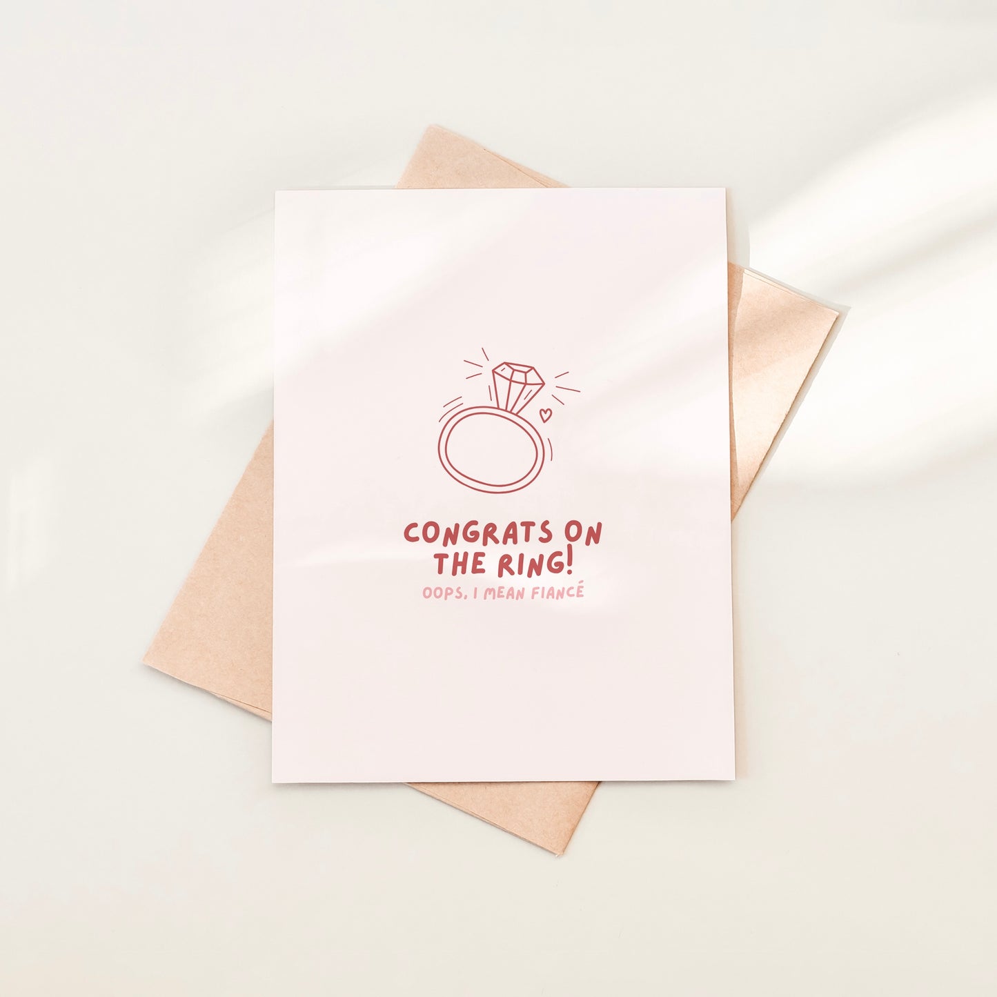 Congrats On The Ring Greeting Card