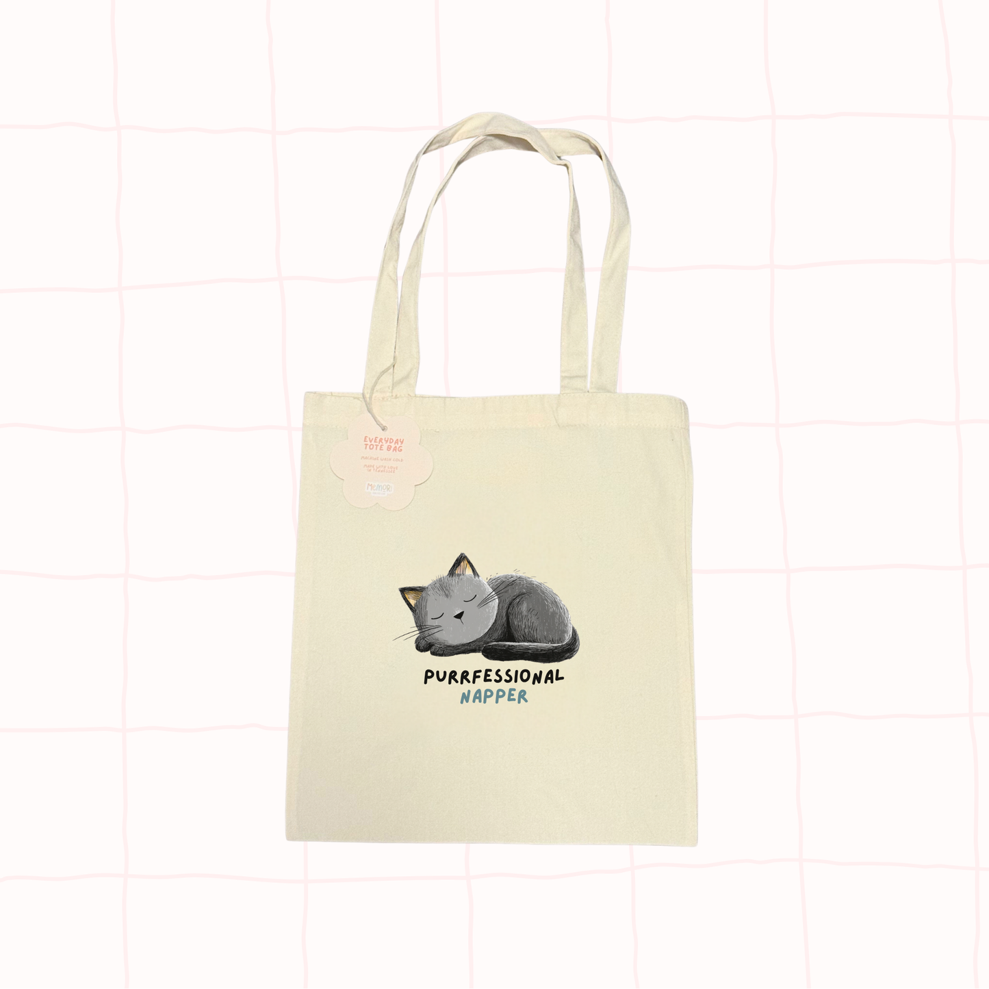 Purrfessional Napper Tote Bag