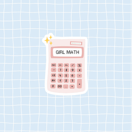 Girl Math Sticker