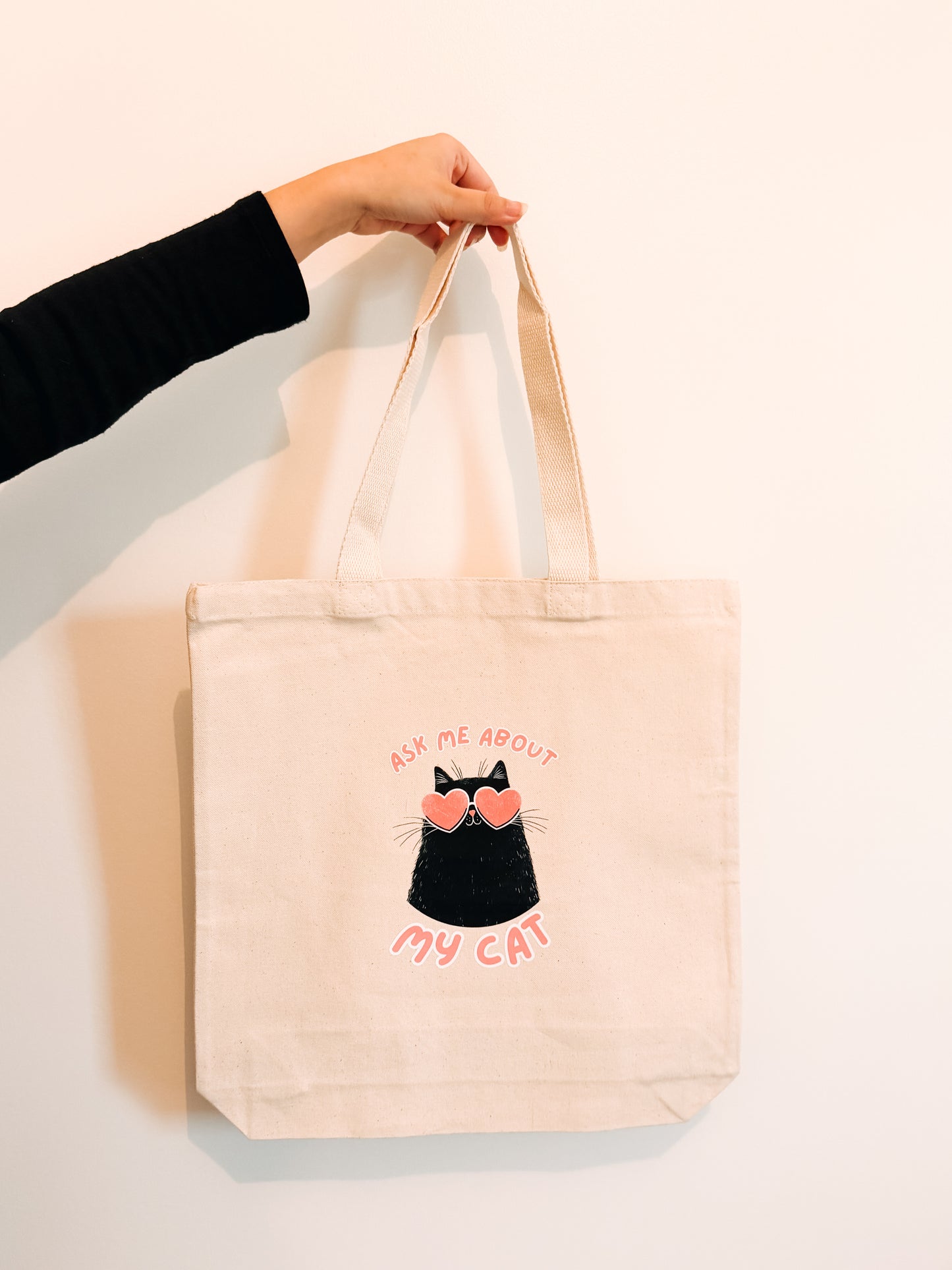 Ask Me About My Cat Tote Bag