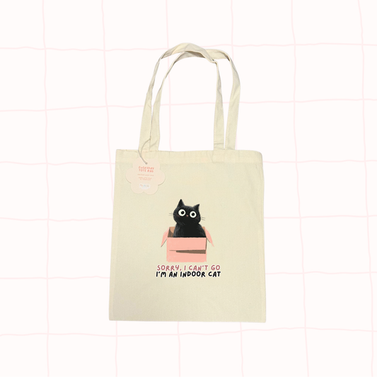 Indoor Cat Tote Bag