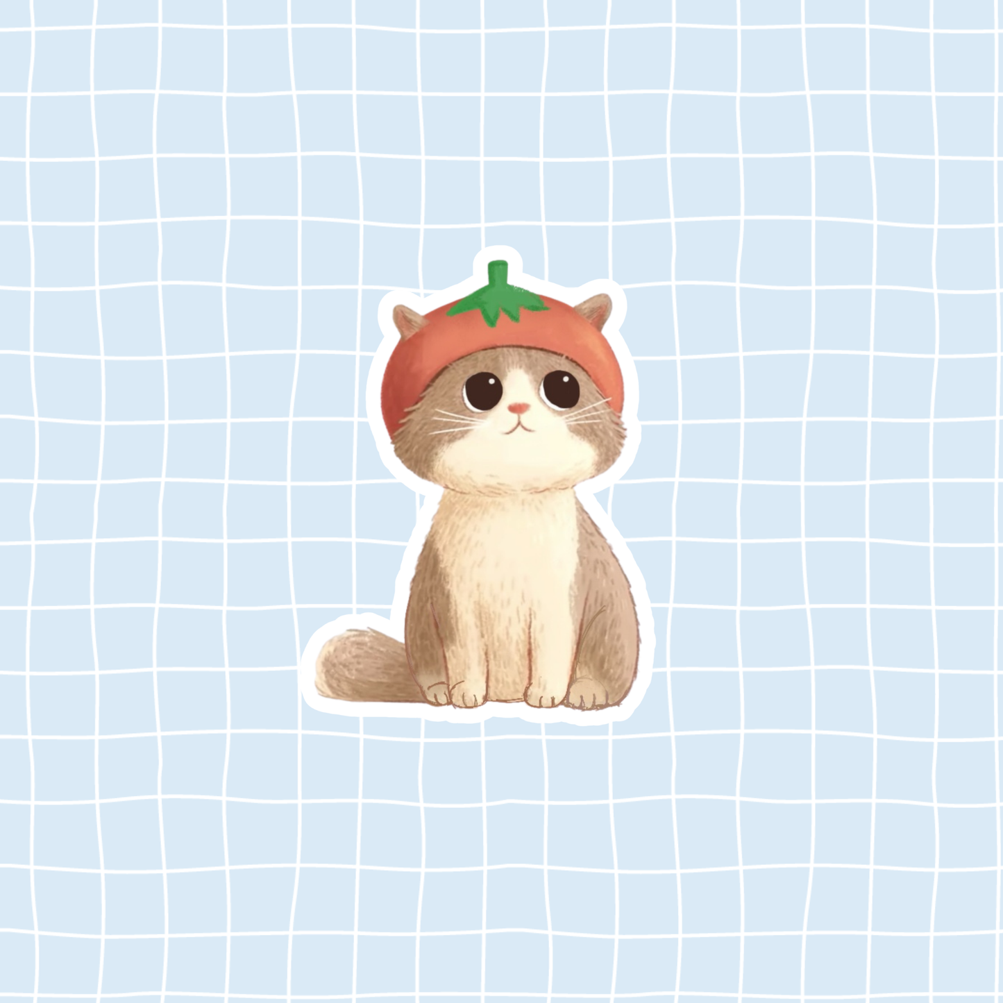 Tomato Cat Sticker