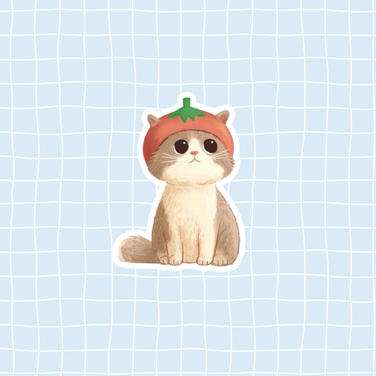 Tomato Cat Sticker