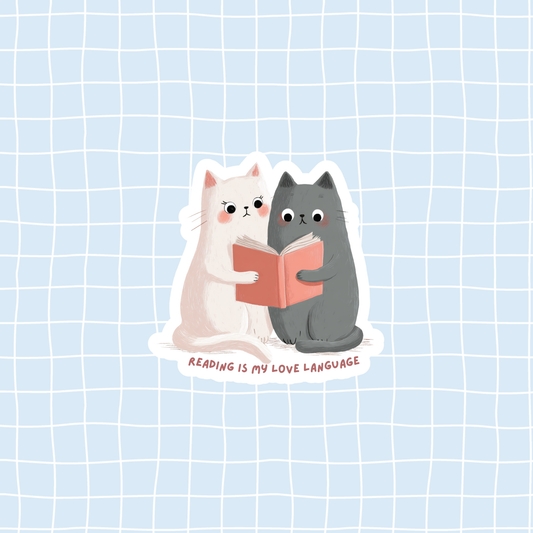 Reading Is My Love Language Sticker