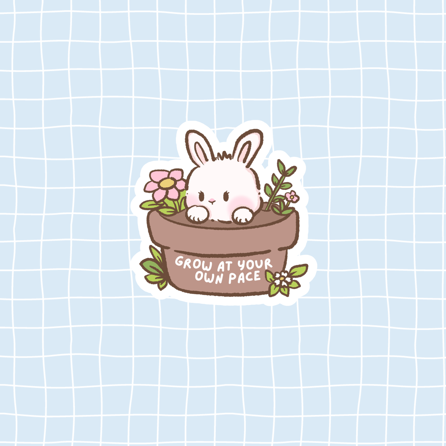 Grow At Your Own Pace Sticker