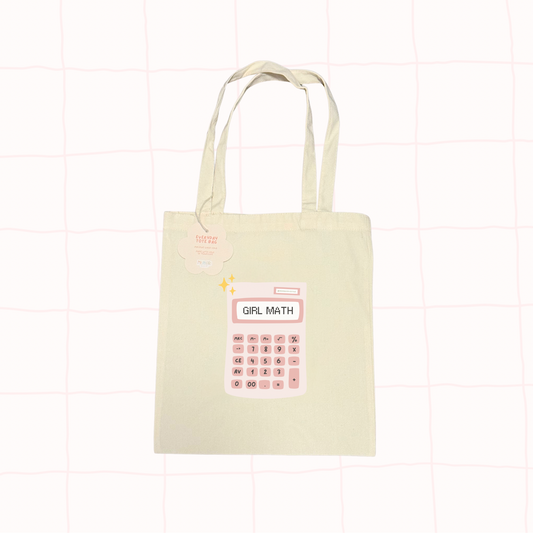 Girl Math Tote Bag