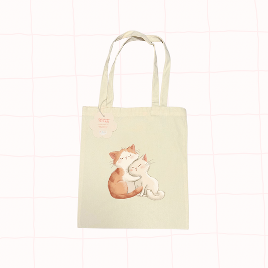 Cat Cuddles Tote Bag