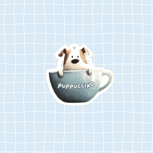 Puppuccino Sticker