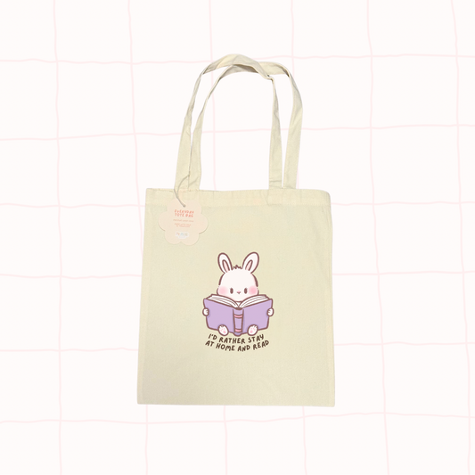 Stay Home & Read Tote Bag