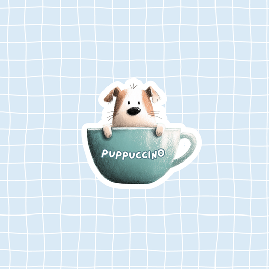 Puppuccino Sticker