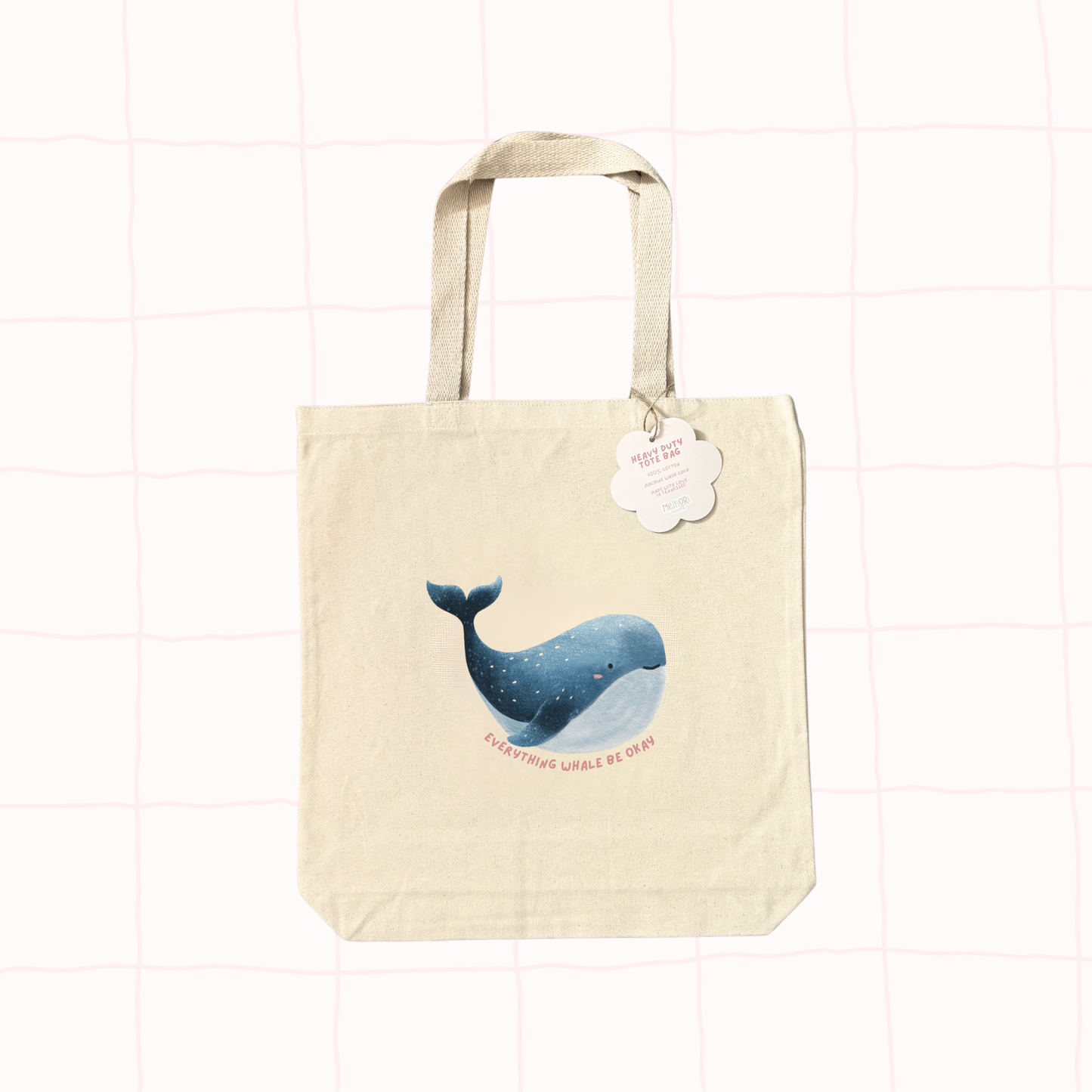Everything Whale Be Okay Tote Bag