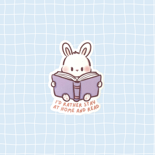 Stay Home & Read Sticker