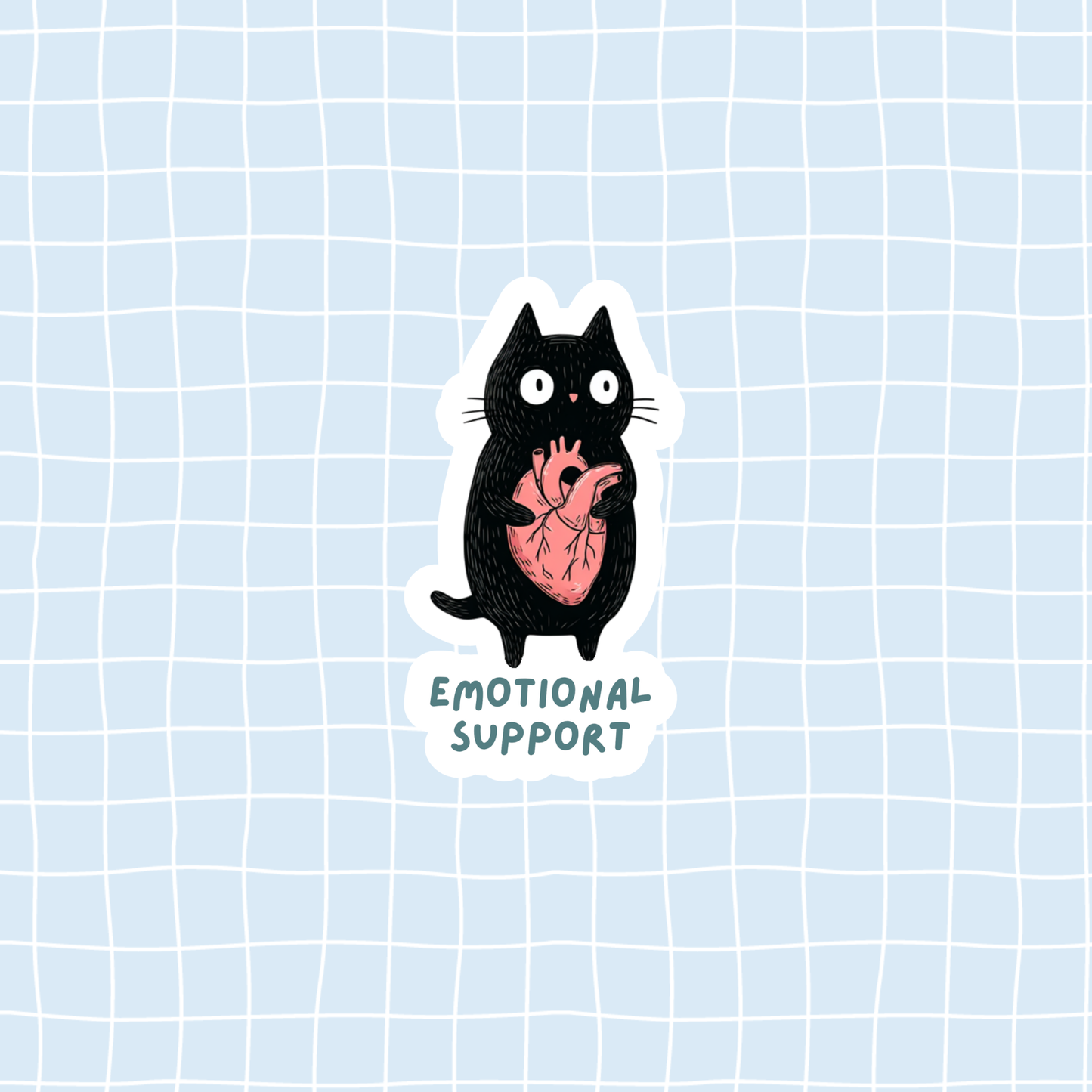 Emotional Support Cat Sticker