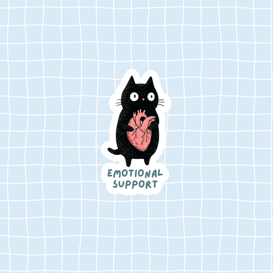 Emotional Support Cat Sticker