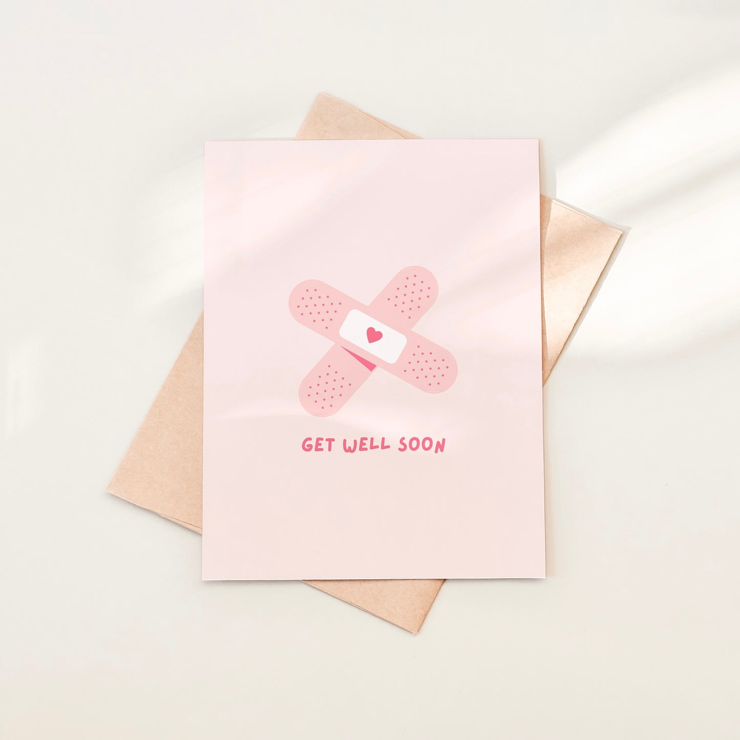 Get Well Soon Bandaid Greeting Card