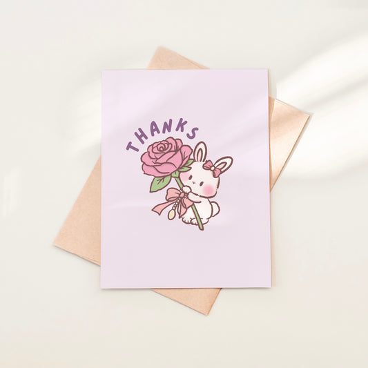 Thanks Bunny Greeting Card