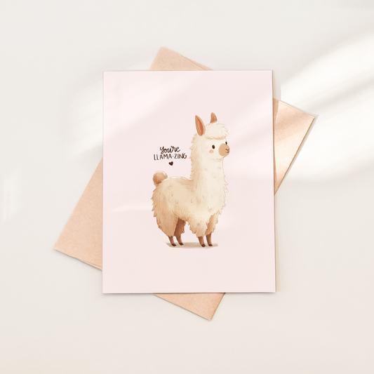 You're Llama-zing Greeting Card